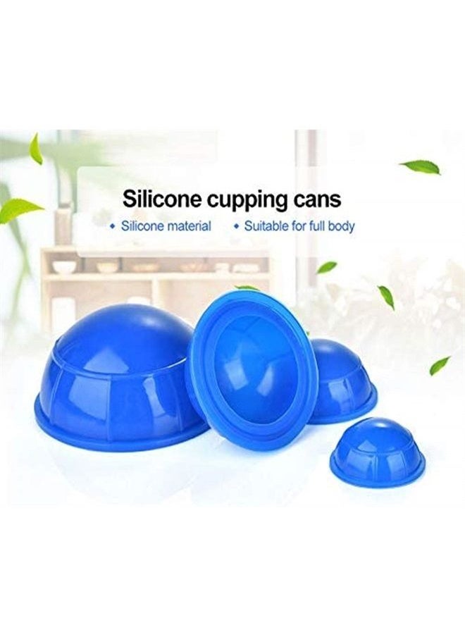 Healthcom - 12 Pcs Silicone Massage Cupping Set Vacuum Cupping Acupuncture Cupping Therapy Set Professional Body Massage Cup Set Vacuum Massage Cupping for Pain Relief Muscle Relaxation,Pack of 12 - Image 1