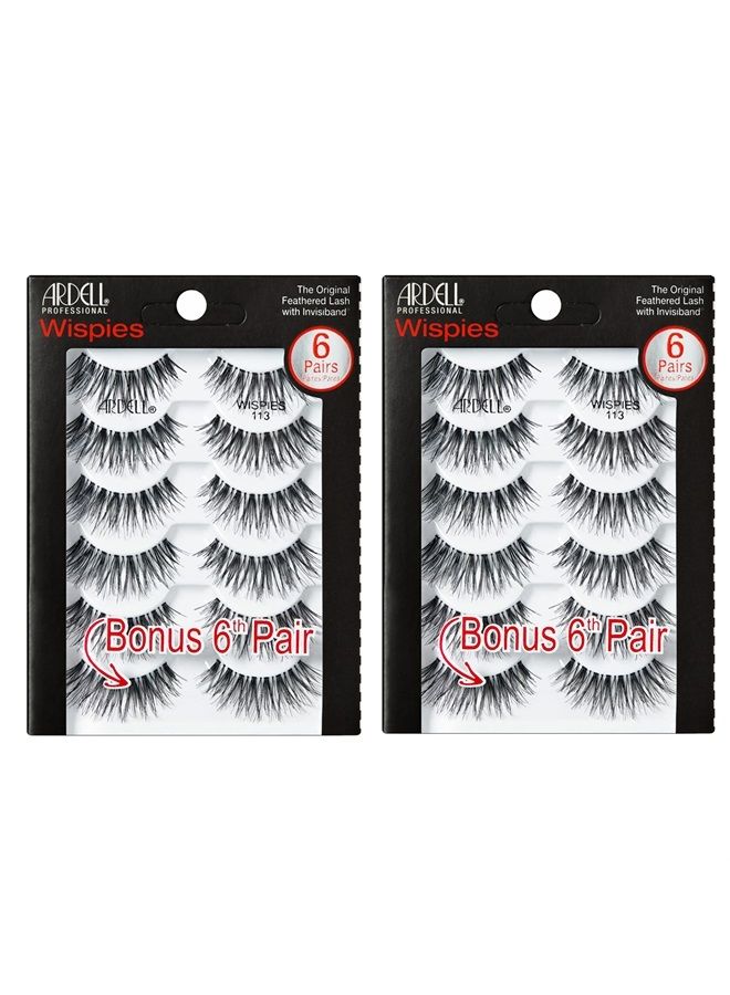 ARDELL ويزبيز 113 أسود، 6 أزواج × 2 عبوة - Image 1