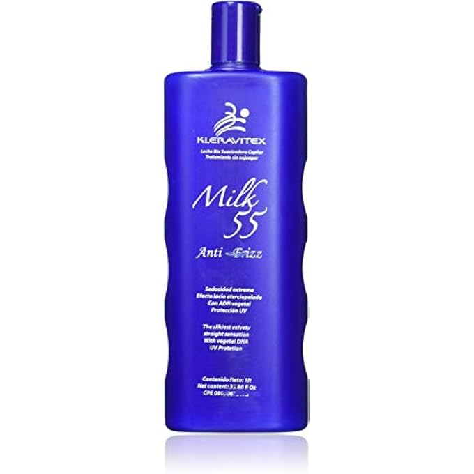 Kleravitex REJUVENOL B MILK 55 ANTI FRIZZ DETANGLES LEAVE IN CONDITIONER TREATMENT FOR DRY DAMAGED HAIR (33.80 FL. OZ) - Image 2