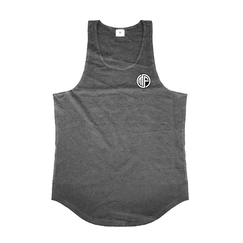 Summer Foreign Trade Fitness Vest Cotton Training Clothing Sweat-absorbent Breathable Base Shirt Tide Sleeveless T-shirt Gym Tide - Image 5