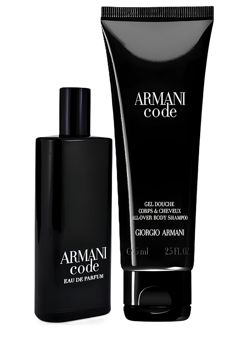عطر ارماني كود او دو بارفيوم + جل لوشن للجسم 15ملليلتر