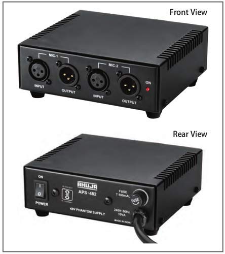 AHUJA APS-482 Phantom Supply Microphone Series - Image 2