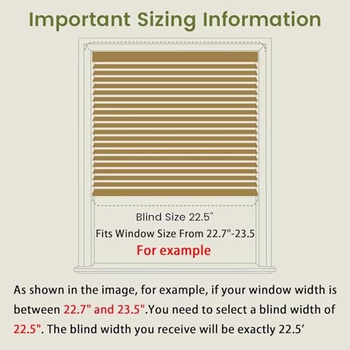 Soulitem 2 Cordless Solid Wood Blinds for Indoor Window215 W x 36 H Real Wooden Blackout Blinds Horizontal Shutters Easy to Install for Home Interior Windows Walnut - Image 3