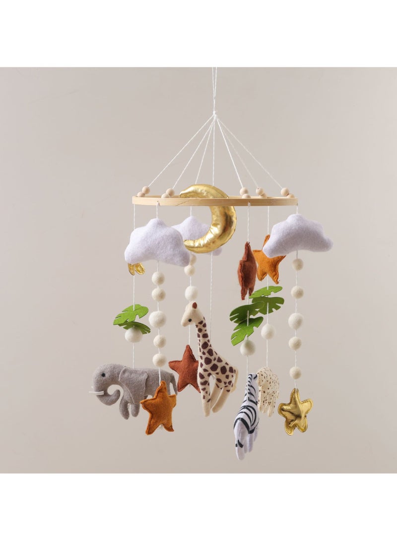 general Children's bed bells handmade felt bed bells free assembly baby sleeping soothing wind chimes rattles - Image 1
