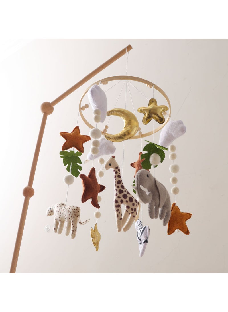 general Children's bed bells handmade felt bed bells free assembly baby sleeping soothing wind chimes rattles - Image 3