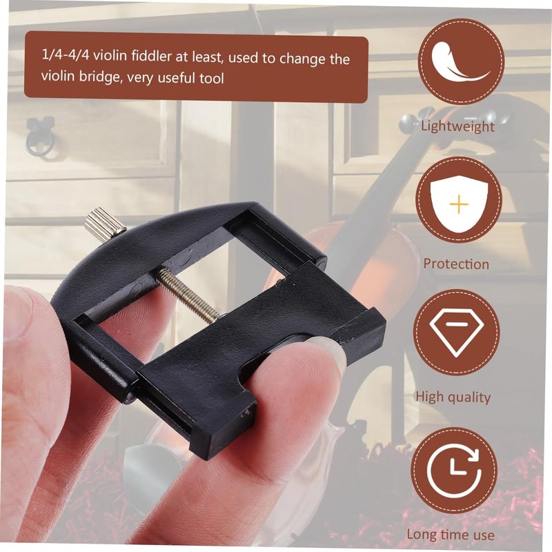 Local market compliant trusted quality Kisangel Violin String Lifter Adjustable Height 1/4-4/4 Violin Bridge Change Tool Replacement Black All user affordable trusted quality - Image 4