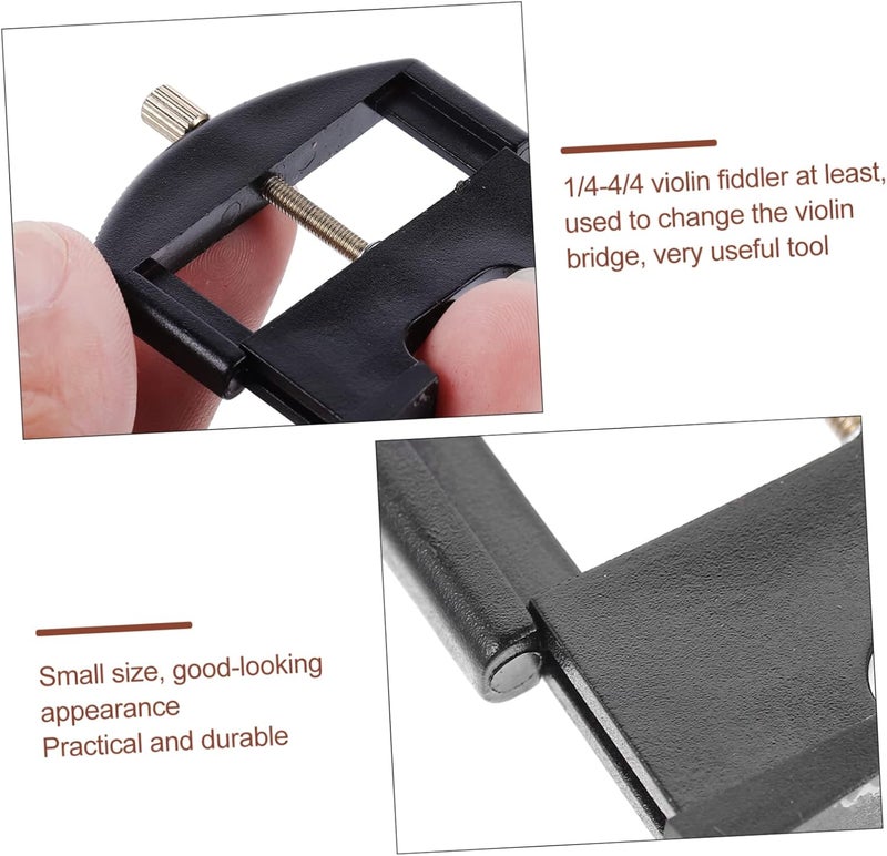 Local market compliant trusted quality Kisangel Violin String Lifter Adjustable Height 1/4-4/4 Violin Bridge Change Tool Replacement Black All user affordable trusted quality - Image 2
