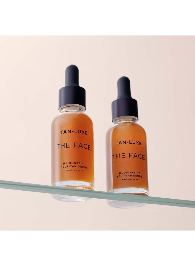 Tan-Luxe The Face Illuminating Self-Tan Drops 30ml - Light/Medium - Image 2