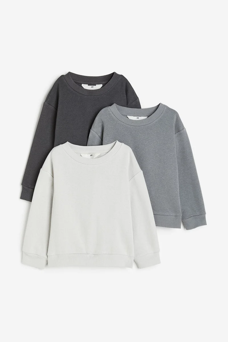 اتش اند ام Kids 3 Pack Essential Sweatshirt