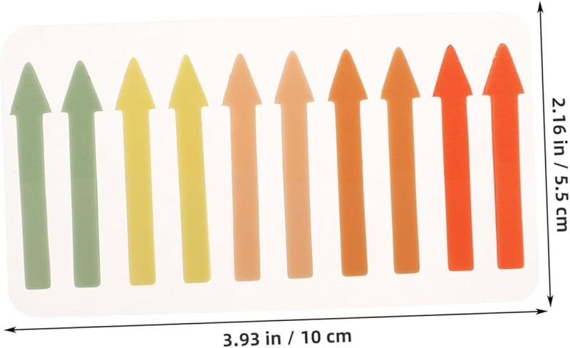 COHEALI علامات الفهرس اللاصقة القابلة لإعادة الاستخدام 4 أوراق شرائط سهمية لتحديد الكتب والملاحظات - Image 3