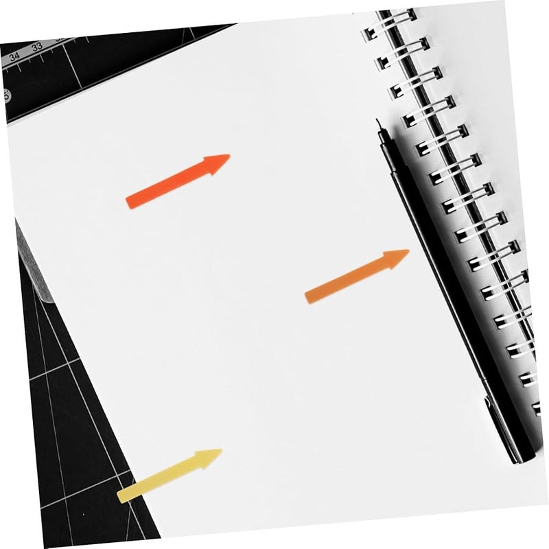 COHEALI علامات الفهرس اللاصقة القابلة لإعادة الاستخدام 4 أوراق شرائط سهمية لتحديد الكتب والملاحظات - Image 5