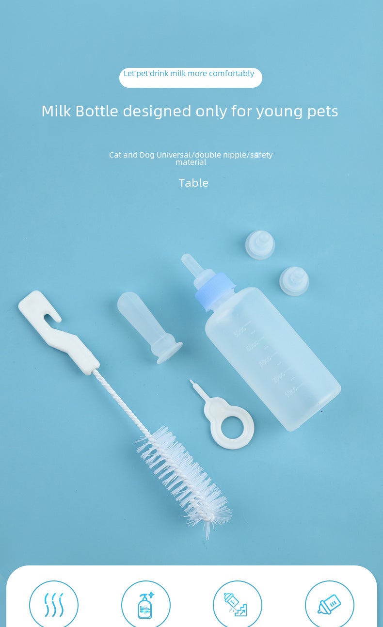 Pet Bottle For Kittens And Puppies, Silicone Thickened Nipple, Special Bottle For Kittens, Dogs And Rabbits, Feeding Device, Cat Supplies - Image 5