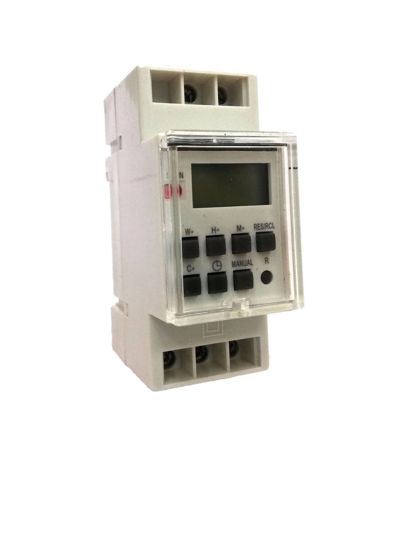 Generic - Digital Timer with Daily & Weekly Program 230VAC Din Rail Mount - with Battery Reserved - 1ROM2ER Revalco Italy - Image 1