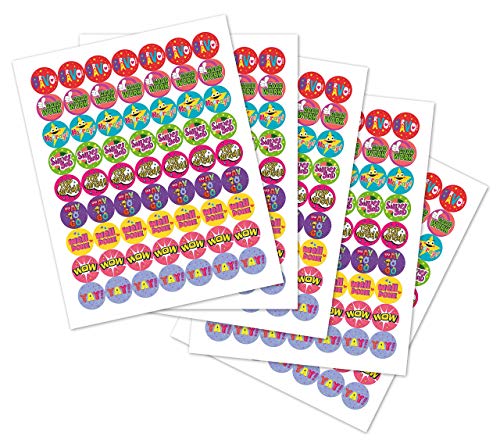 Sweetzer & Orange Teacher Reward Stickers – 1008 in 9 Designs, 1-Inch Motivational Sticker for Kids, Potty Training Reward and Teacher Supplies for Classroom - Image 2