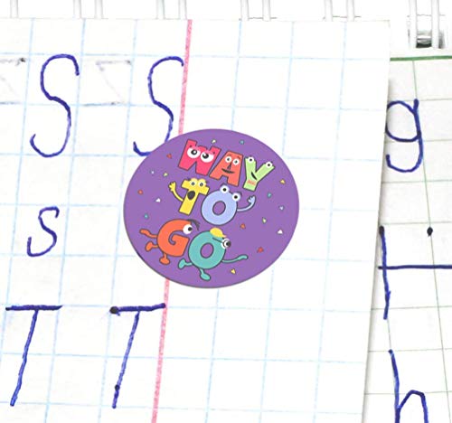 Sweetzer & Orange Teacher Reward Stickers – 1008 in 9 Designs, 1-Inch Motivational Sticker for Kids, Potty Training Reward and Teacher Supplies for Classroom - Image 5