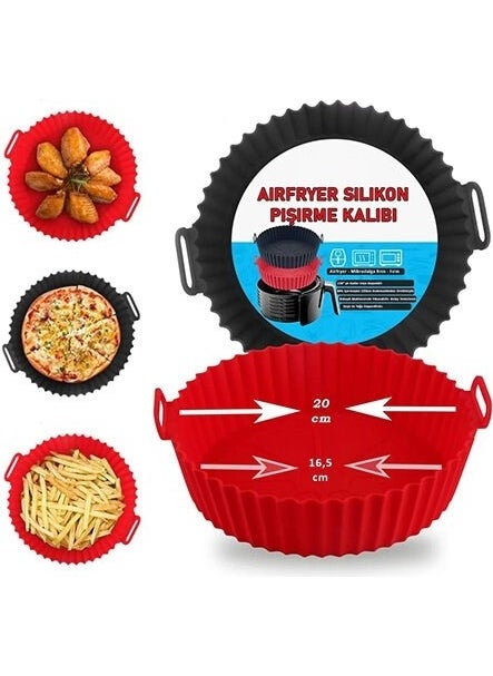 MYK Hediye ve Sanat Atölyesi MYK Gift and Art Workshop Airfryer Master Baking Silicone Cupcake Cup  - Image 2