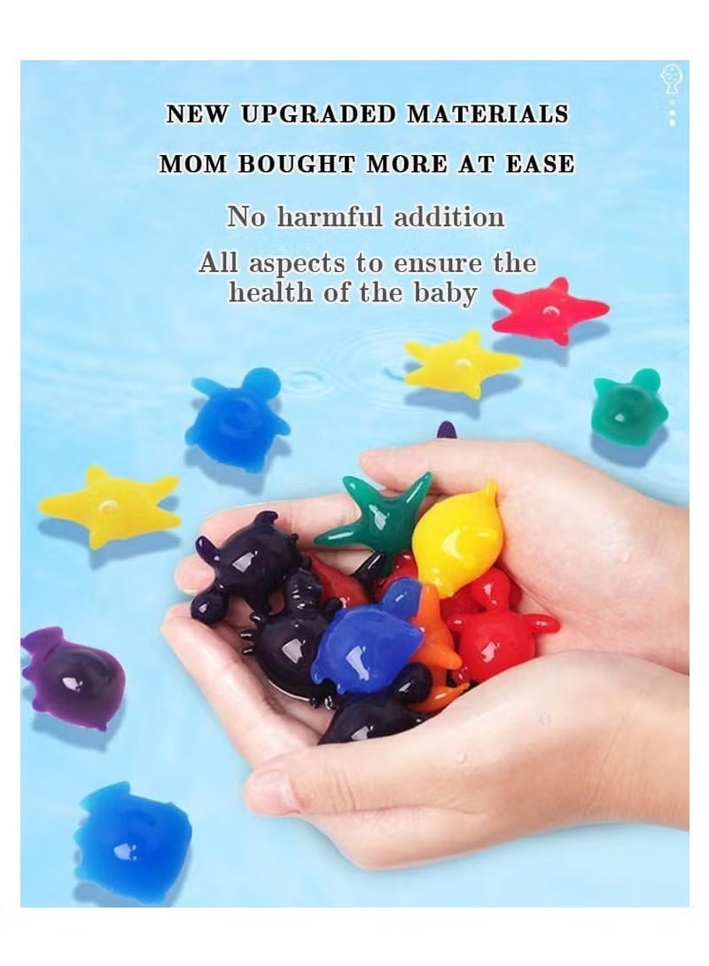 أكوا مجموعة ألعاب خرز سحرية مائية للأطفال، أحجية سحرية مائية للأطفال، مجموعة فنية يدوية الصنع من الجل، رسم مائي، أنشطة إبداعية للأطفال من سن 3 سنوات فما فوق (محيط) - Image 2