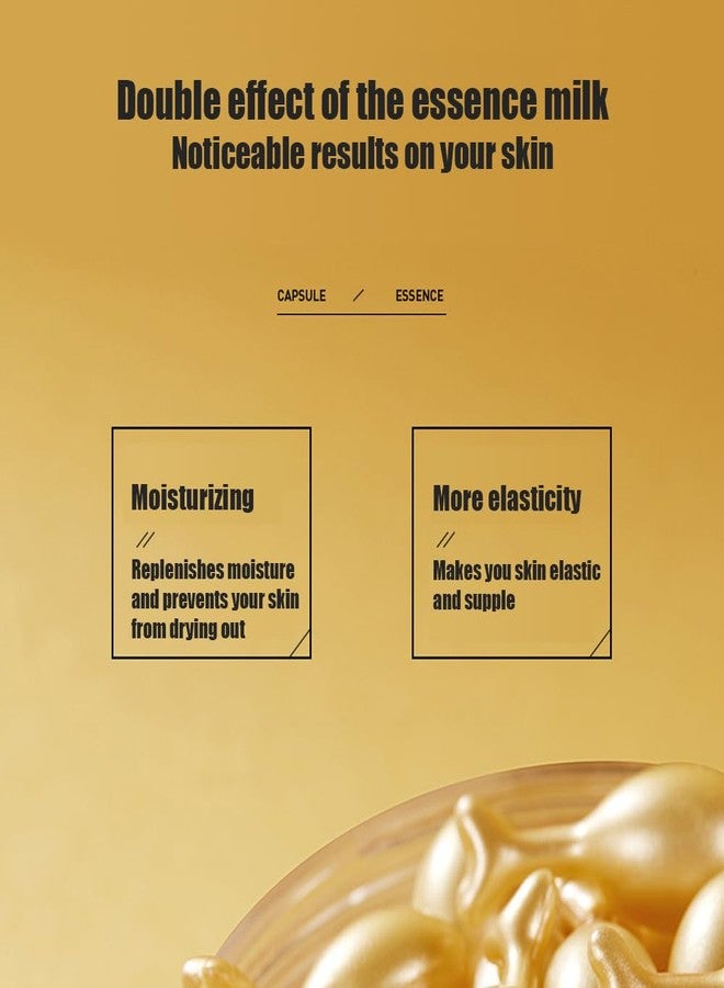 VENZEN Essence Milk Clear Radiance Facial Rejuvenation Moisturizing Soft Face Skin 30 Capsules - Image 2