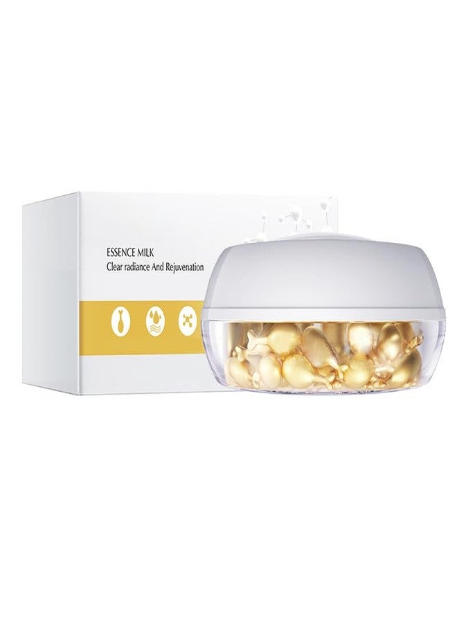 VENZEN Essence Milk Clear Radiance Facial Rejuvenation Moisturizing Soft Face Skin 30 Capsules - Image 1