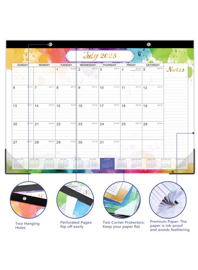 MaaIbok 2025 Desk Calendar - 2025 Calendar From Jan 2025 - Dec 2025, 12 Months Monthly Desk Calendar, 17" X 12", Desk Pad, Colorful - Image 3