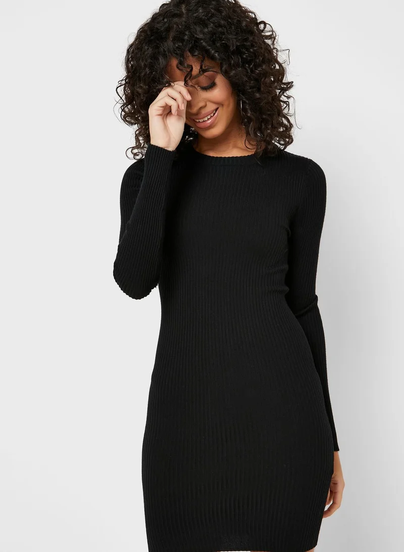 FOREVER 21 Ribbed Bodycon Sweater Dress