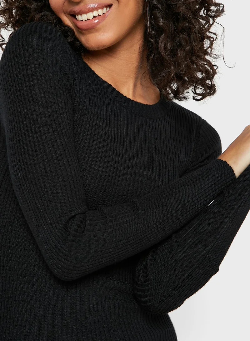 FOREVER 21 Ribbed Bodycon Sweater Dress