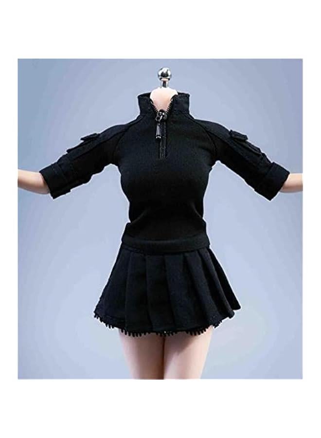 1/6 Scale Figure Doll Clothes, Top+Skirt, Outfit Costume for 12 inch Female Action Figure Phicen/TBLeague CM144(B)  - Image 1