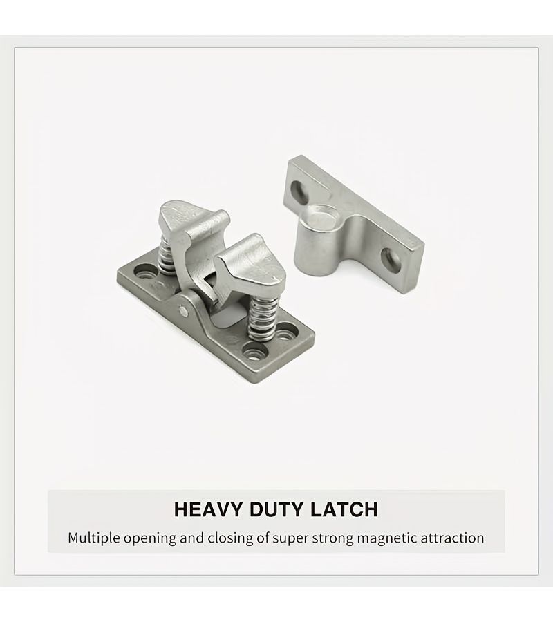 Stainless Steel Heavy Duty Spring Door Latch Release Windproof Touch Bead Lock - Image 3