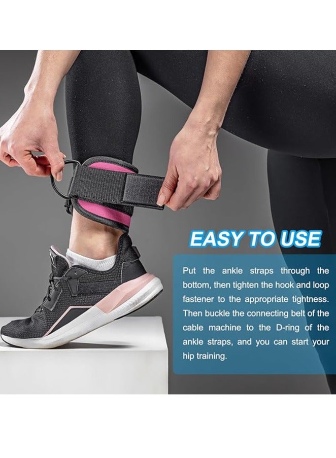 Arabest Ankle Strap for Cable Machine, Gym Cable Kickback Ankle Wrap Exercise Attachment for Glute Workouts - Image 5