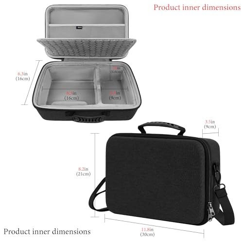 GEEKRIA Audio Interface Carrying Case, Compatible with Universal Audio Apollo Twin X DUO/Twin X QUAD/Twin X DUO Gen 2/ Twin X QUAD Gen 2, EVA Hard Shell Travel Bag (Dark Gray) - Image 5