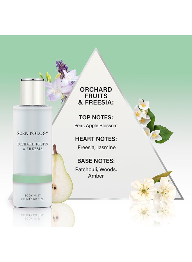 SCENTOLOGY Orchard Fruits And Freesia Body Mist 200Ml - Image 3