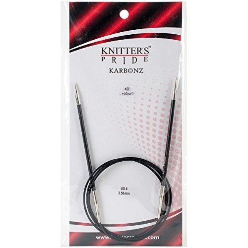 Knitter's Pride Karbonz Fixed Circular Needles 40-Size 4/3.5mm - Image 2