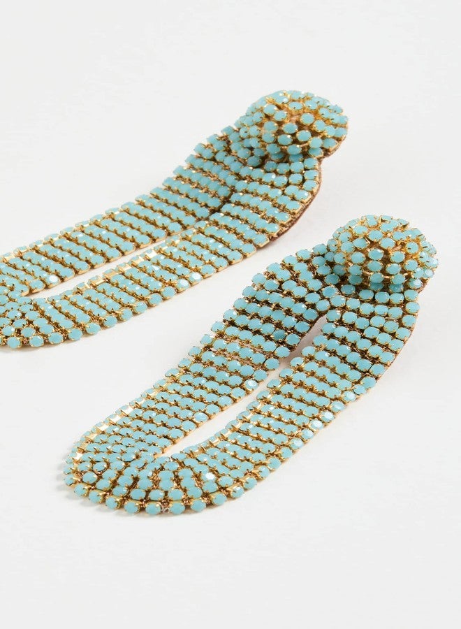 Deepa Gurnani Women's Deepa by Deepa Gurnani Bianca Earrings, Turquoise, Blue, One Size - Image 2