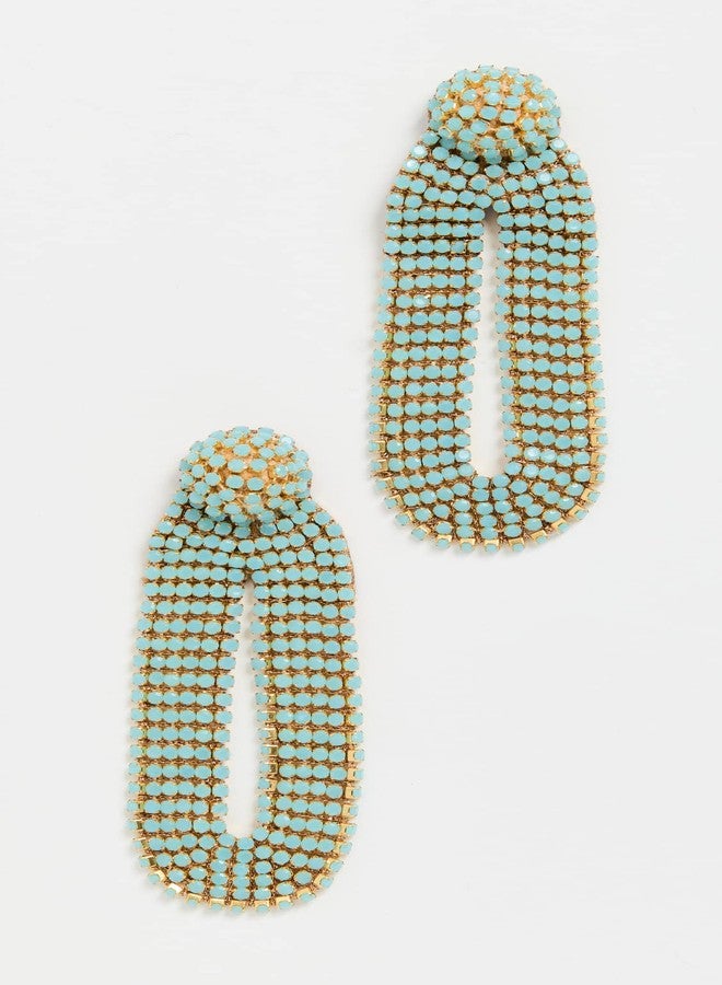 Deepa Gurnani Women's Deepa by Deepa Gurnani Bianca Earrings, Turquoise, Blue, One Size - Image 1