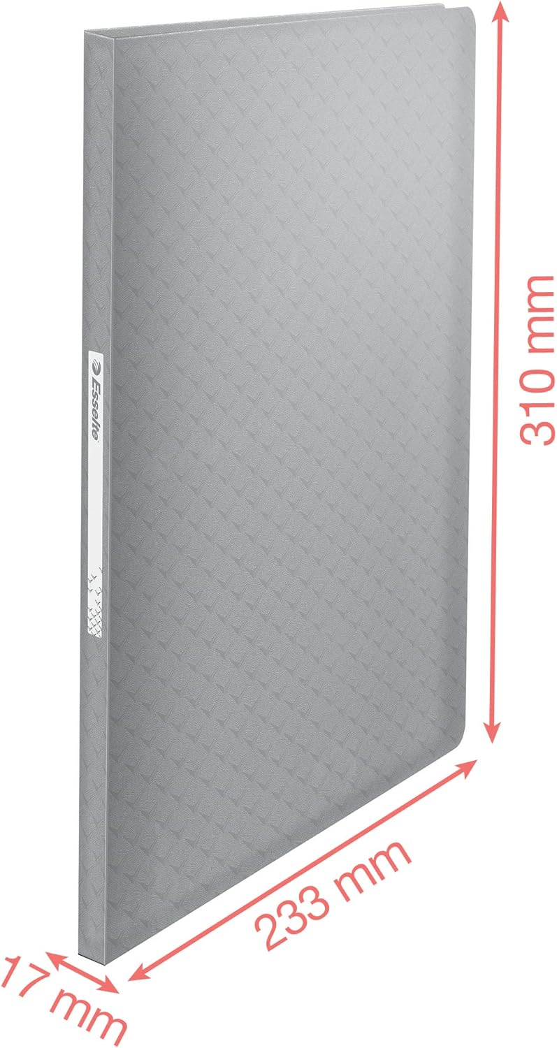 Esselte A4 Display Book with 40 Pockets, 80 Sheet Capacity, for Presenting & Storing Papers/Documents, Home/Office, Embossed Pattern, Colour'Breeze Range, Assorted Shade, 626229 - Image 5
