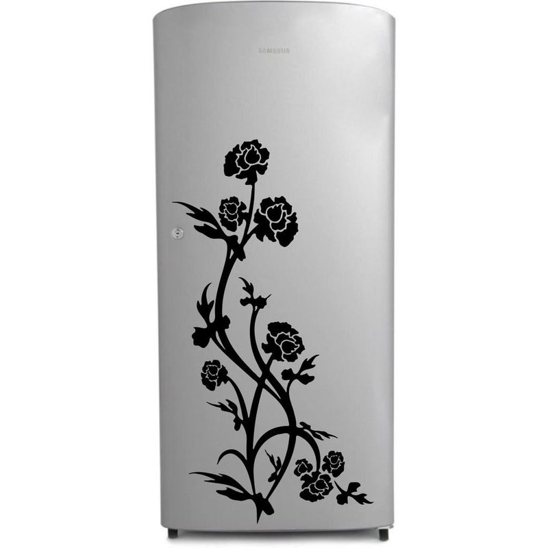 DecorVilla Decor Villa Lotus Flowers Fridge Sticker Wall Sticker PVC VinylSize 30 cm x 58 cm - Image 1