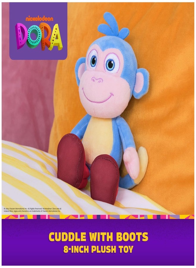 DORA Walker's Dora Official Boots Plush Doll, Educational Toys, Plush Toys, Stuffed Monkey for Ages 3 and Up, 8” - Image 2