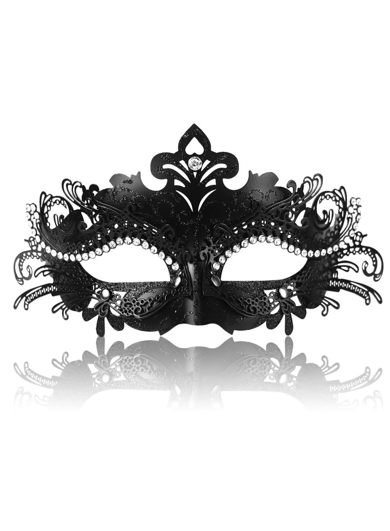 SYOSI Masquerade Mask for Women, Metal Mask Venetian Party, Fit for Costume Party Ball Prom Mardi Gras Wall Decoration - Image 1