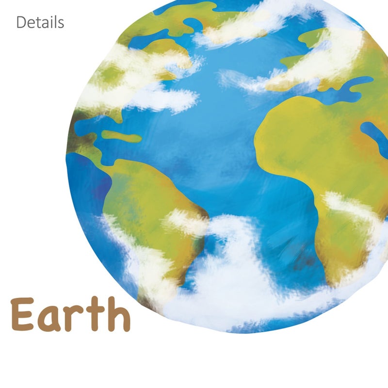 Decowall DS8-1307 Planets in The Space Kids Wall Decals Wall Stickers Peel and Stick Removable Wall Stickers for Kids Nursery Bedroom Living Room - Image 4