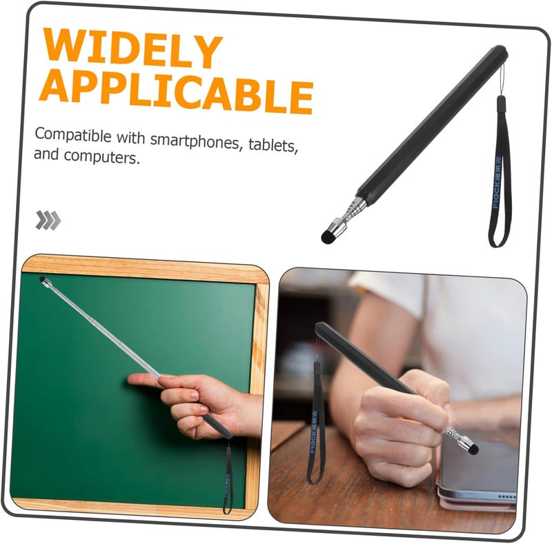 Teacher Pointer Stick Telescoping Teaching Pointer for Classroom and Office Use Durable and Compatible with Smartphones and Tablets - Image 2