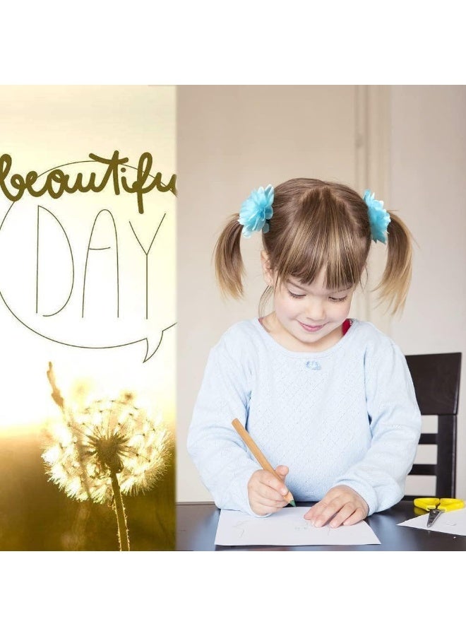 WillingTee 50pcs 2" Chiffon Flower Hair Bows Tiny Clips for Girls Fully Lined Non Slip Baby Clips Hair Accessories for Baby Girls Newborns Infants Toddlers 25 Colors in Pairs - Image 5