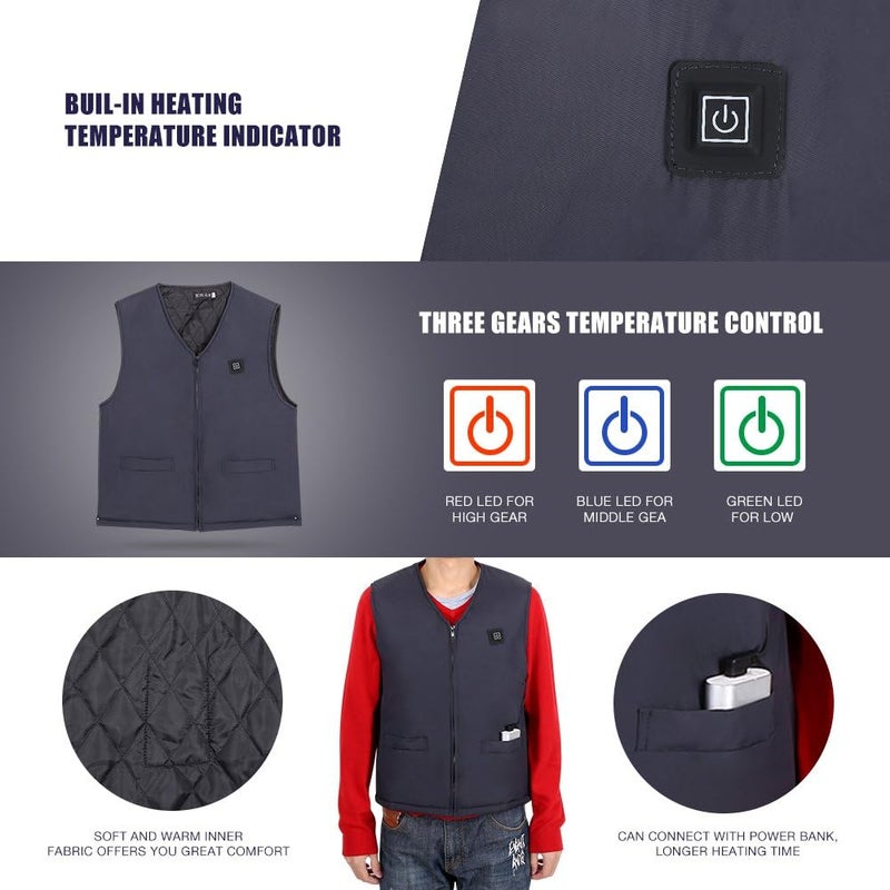 كلاراكو سترة كلاركو المُدفأة، سترة رجالية خفيفة الوزن معزولة ومُدفأة في الشتاء - Image 3