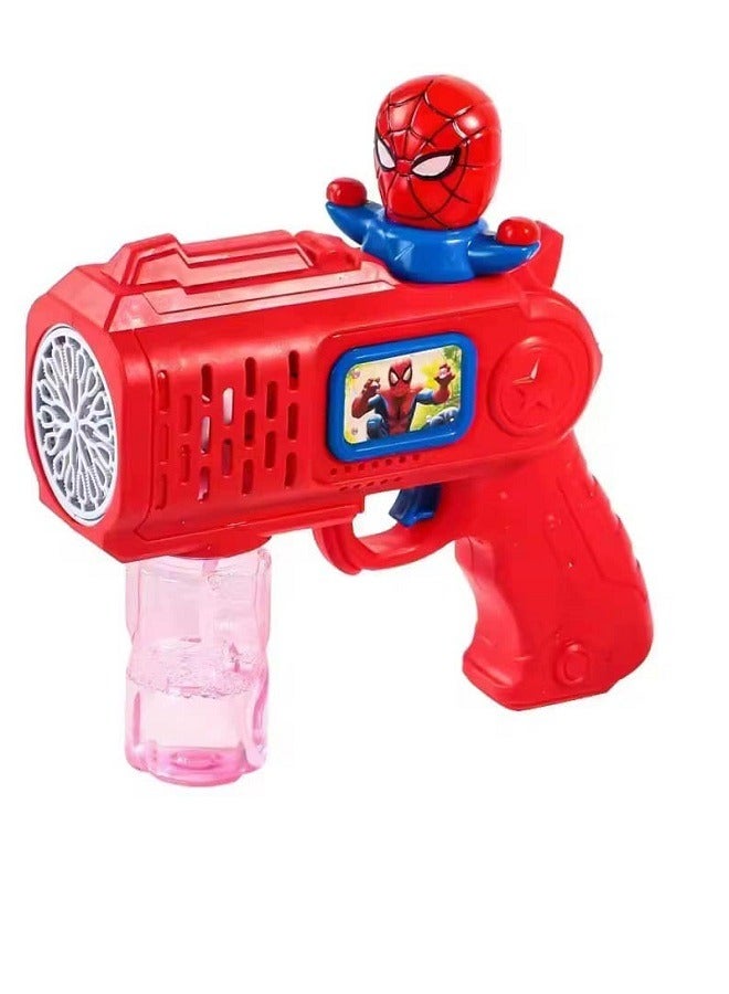 SPIDERMAN BUBBLE GUN SpiderMan Character - Full Automatic Bubbles, with Lights Colorful Effect - Image 2