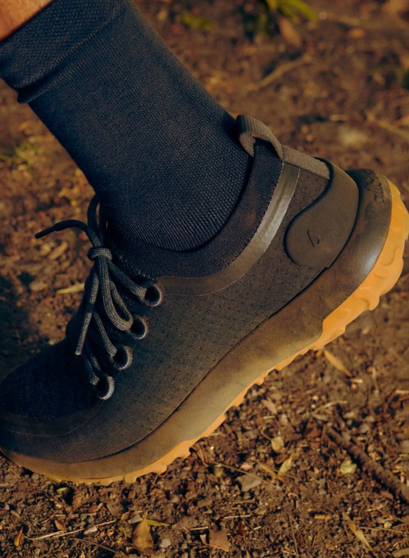 Allbirds Men's Trail Runners SWT - Natural Black (Rugged Khaki Sole)  Sneakers