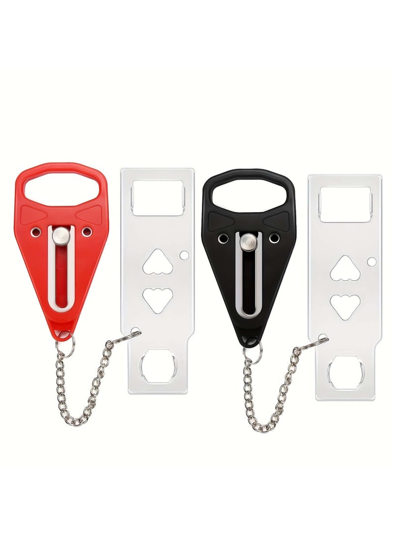 2 Pack Portable Door Lock for Travel, Home & Hotel – Extra Security & Privacy, Easy to Install - Image 1
