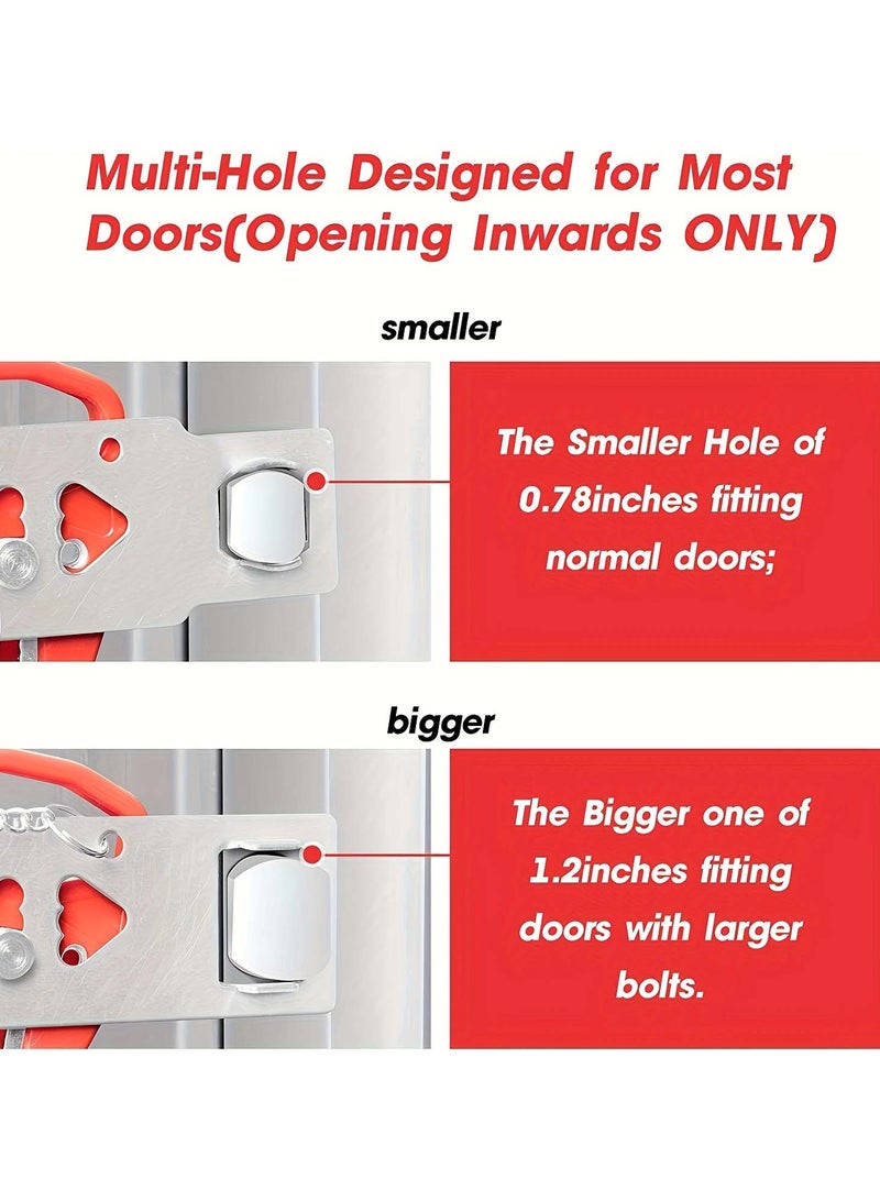 2 Pack Portable Door Lock for Travel, Home & Hotel – Extra Security & Privacy, Easy to Install - Image 5