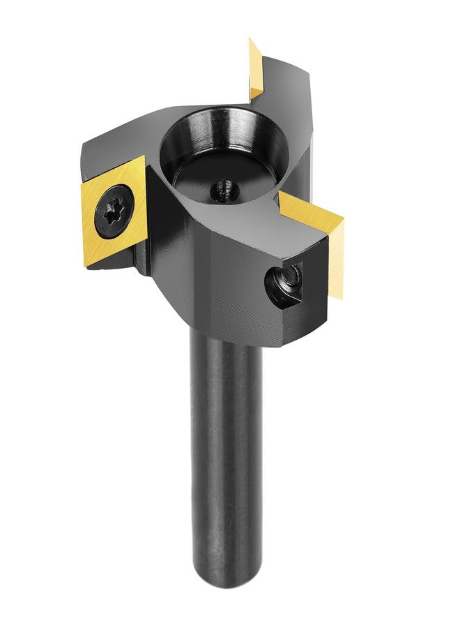 SpeTool CNC Spoilboard Surfacing Router Bit 1/2 Shank 2 Inch Cutting Diameter, Slab Flatting Router Bit Carbide Insert Planing Bit Wood Bottom Cleaning - Image 1