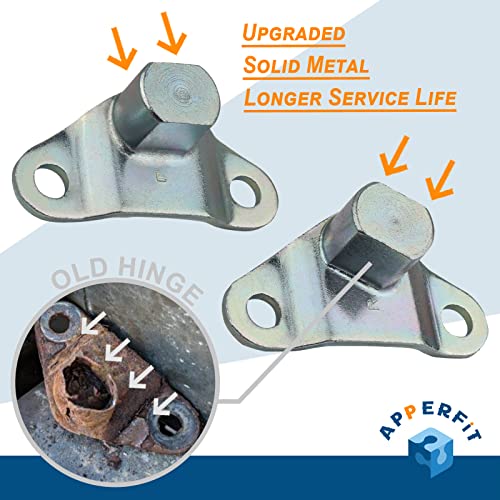 APPERFiT Tailgate Hinge Kit w/Bolts for Rear Tail gate Door Panel Compatible with 1999-2007 Chevy Chevrolet Silverado GMC Sierra 1500 2500 3500 Truck Tailgate Accessories Parts - Image 2