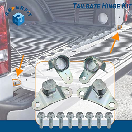 APPERFiT Tailgate Hinge Kit w/Bolts for Rear Tail gate Door Panel Compatible with 1999-2007 Chevy Chevrolet Silverado GMC Sierra 1500 2500 3500 Truck Tailgate Accessories Parts - Image 3