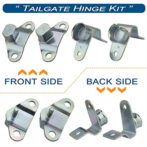 APPERFiT Tailgate Hinge Kit w/Bolts for Rear Tail gate Door Panel Compatible with 1999-2007 Chevy Chevrolet Silverado GMC Sierra 1500 2500 3500 Truck Tailgate Accessories Parts - Image 5